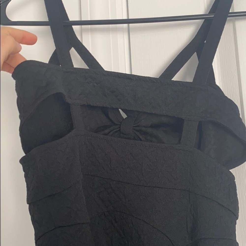FREE PEOPLE CUT OUT PEPLUM TOP - Picture 6 of 8